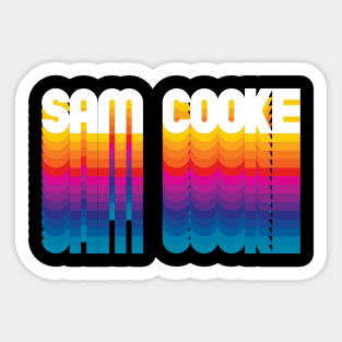 Retro Sam Proud Personalized Name Gift Retro Rainbow Style Sticker